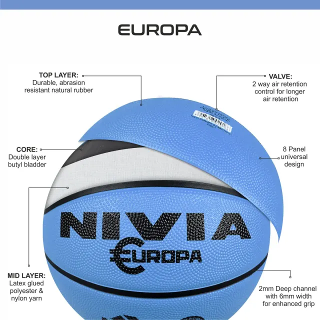 Europa Basketball Size – Nivia