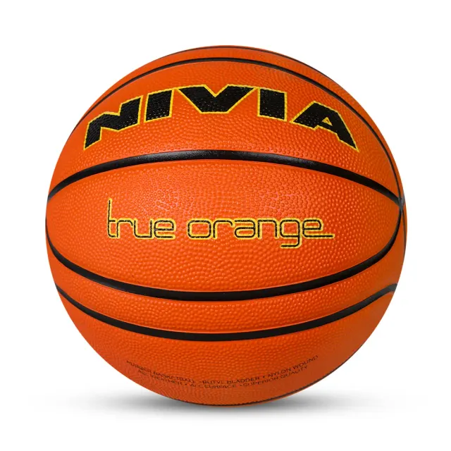 True Orange 14-Panel Training Basketball – Nivia