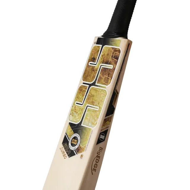 Gold Jumbo English Willow Cricket Bat – SS
