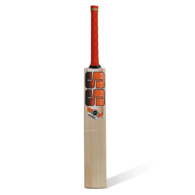 Orange English Willow Cricket Bat – SS